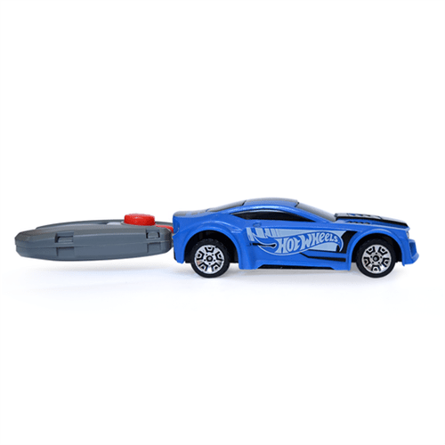 Hot Wheels Carro com Chaveiro Lançador Azul - Fun Divirta-se