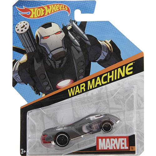 Hot Wheels Carros Marvel War Machine - Mattel