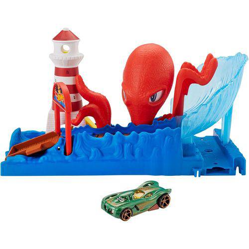 Hot Wheels City Playset Octopus Pier Attack - Mattel