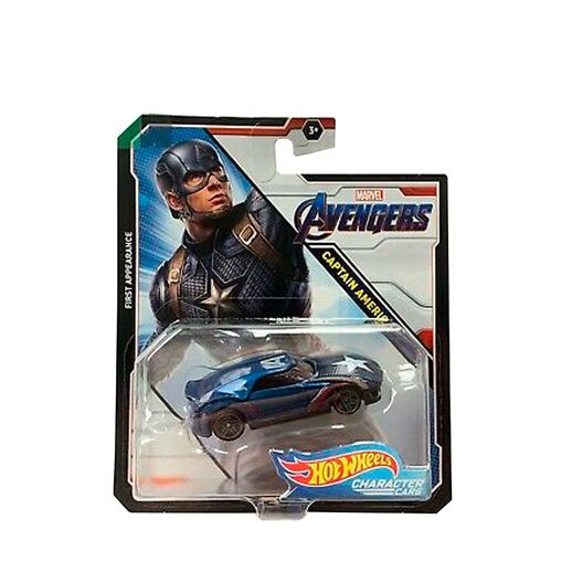 Hot Wheels Marvel Carros Avangers Capitão America - Mattel