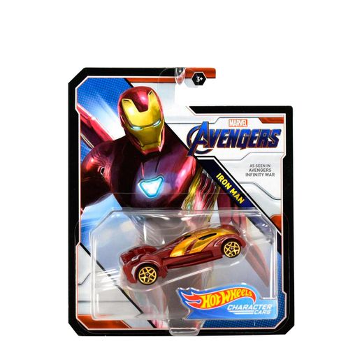 Hot Wheels Marvel Carros Avangers Homem de Ferro - Mattel