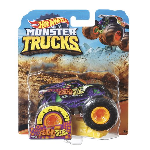 Hot Wheels Monster Truck Psychodelic - Mattel
