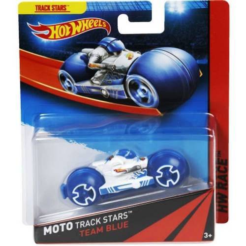 Hot Wheels Moto Track Stars Team Blue - Mattel