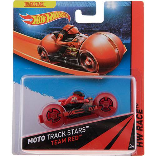 Hot Wheels Moto Track Stars Team Red - Mattel