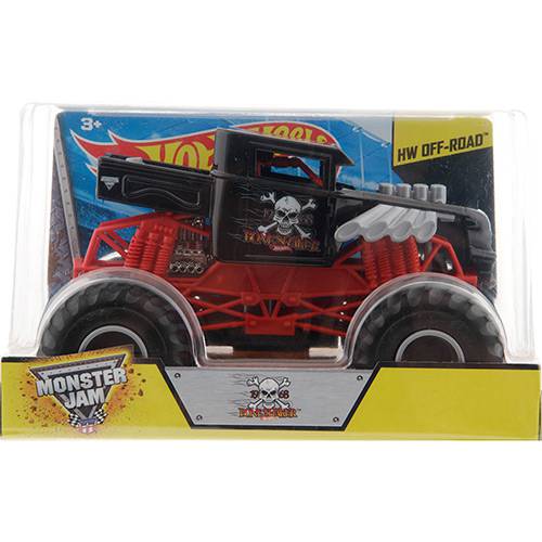 Hot Wheels Offroad Monster Jam Carros 1:24 Bone Shaker - Mattel