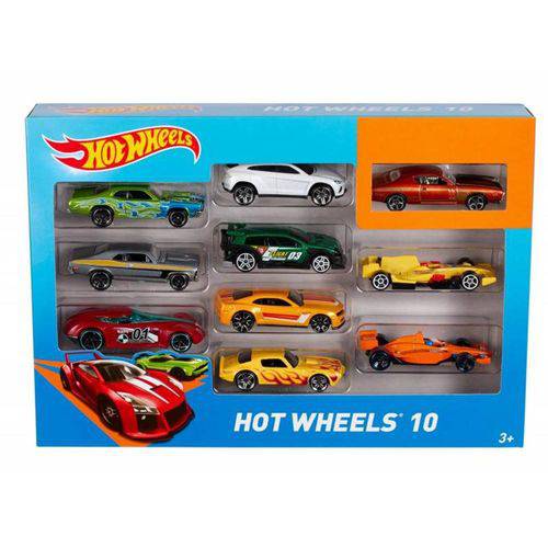 Hot Wheels (pack com 10 Carros) - Mattel
