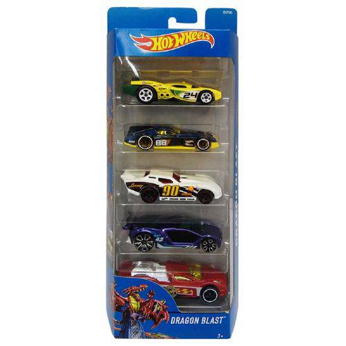Hot Wheels (pack com 5 Carros) - Mattel