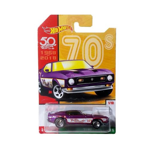 Hot Wheels Retrô Aniversário 50 Anos '71 Mustang Mach - Mattel