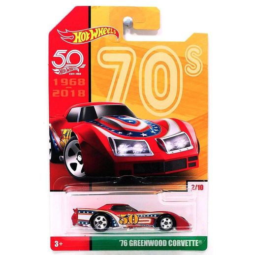 Hot Wheels Retrô Aniversário 50 Anos '76 Greenwood Corvette - Mattel