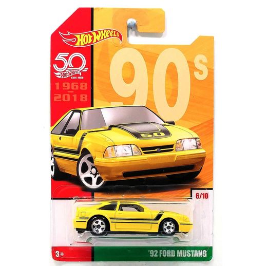 Hot Wheels Retrô Aniversário 50 Anos '92 Ford Mustang - Mattel
