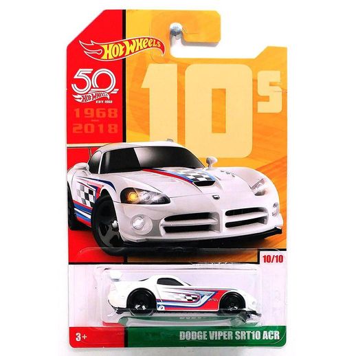 Hot Wheels Retrô Aniversário 50 Anos Dodge Viper SRT10 ACR - Mattel