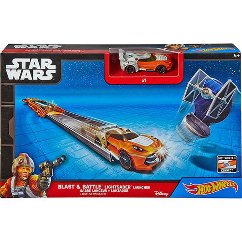 Hot Wheels Star Wars Car Launcher Asment Luke Skywalker - Mattel
