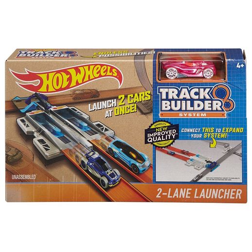 Hot Wheels Track Builder Lançador de Duas Pistas - Mattel