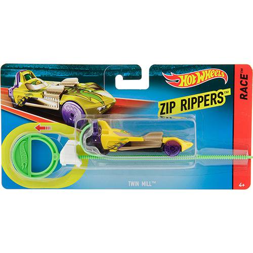 Hot Wheels Zip Rippers Carros Lançadores Twin Mill Amarelo - Mattel