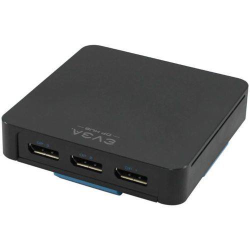 Hub MST (Multi-Stream) - DisplayPort > 3x DisplayPort - Evga - Preto - 200-DP-1301-L1