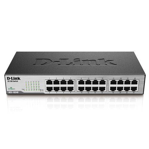 Hub Switch D-link 10/100 - 24 Portas Des-1024d