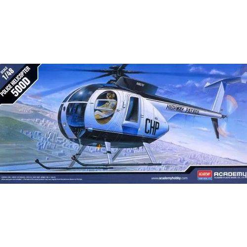Hughes 500D Police Helicopter - 1/48 - Academy 12249