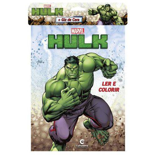 Hulk Ler e Colorir com Giz