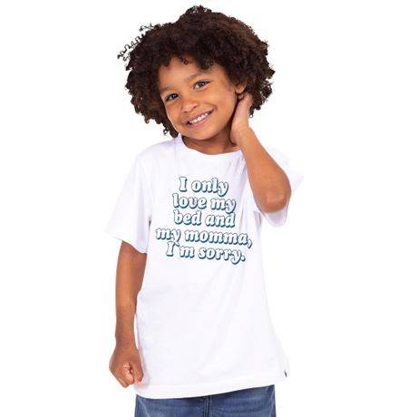 I Only Love My Momma And My Bed - Camiseta Clássica Infantil