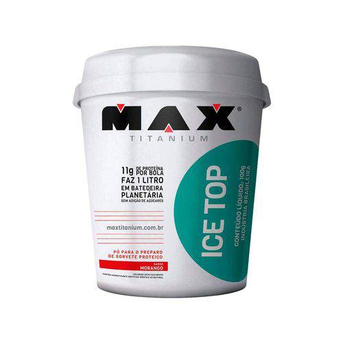 Ice Top Sorvete Protéico 100g Morango - Max Titanium