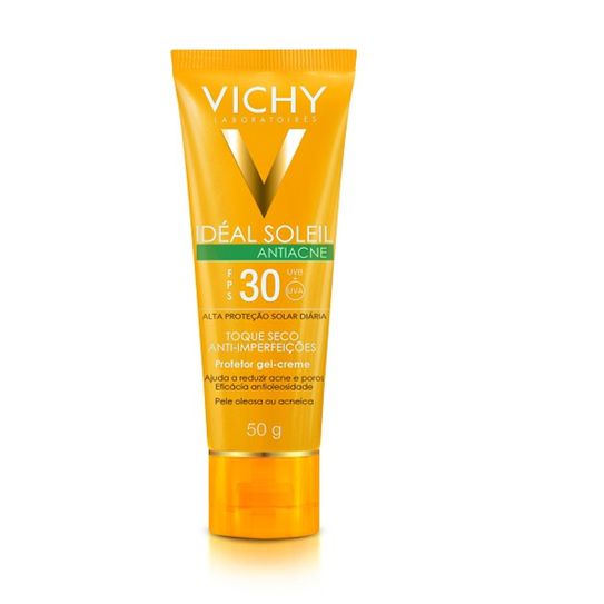 Ideal Soleil Vichy Antiacne Fps30 Toque Seco Gel Creme 50g