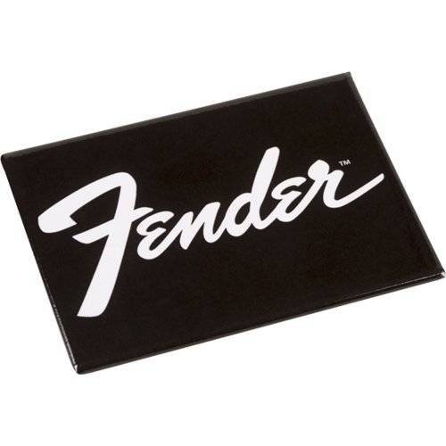 Ímã Logo Clássica Preta Fender