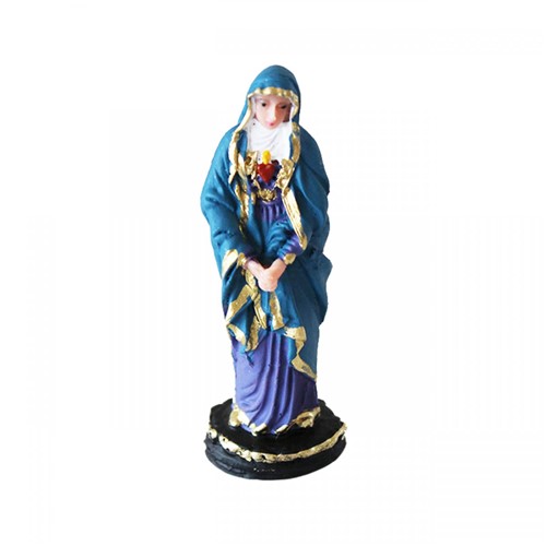 Imagem de Resina Sagrado Coração de Maria - 7 Cm | SJO Artigos Religiosos