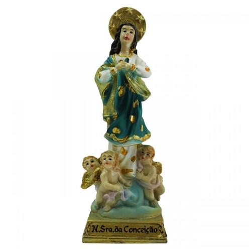 Imagem de Resina Nossa Senhora da Imaculada Conceição - 15 Cm | SJO Artigos Religiosos