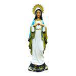 Imagem Escultura Sagrado Coração de Maria 20 Cm Tradicional