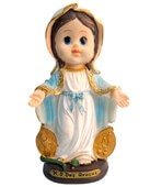 Imagem Infantil de Nossa Senhora das Graças - 10 Cm | SJO Artigos Religiosos
