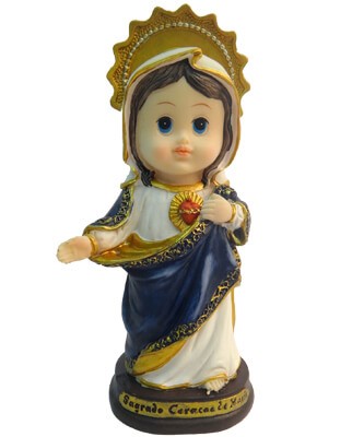 Imagem Infantil Sagrado Coração de Maria - 15 Cm | SJO Artigos Religiosos