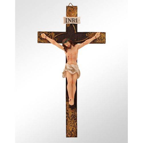 Imagem Jesus Crucifixo de Parede em Resina 29 Cm