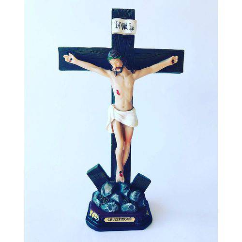 Imagem Resina Escultura Jesus Crucificado 19 Cm