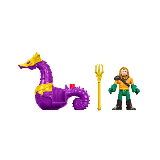 Imaginext Liga da Justiça Aquaman e Cavalo Marinho - Mattel