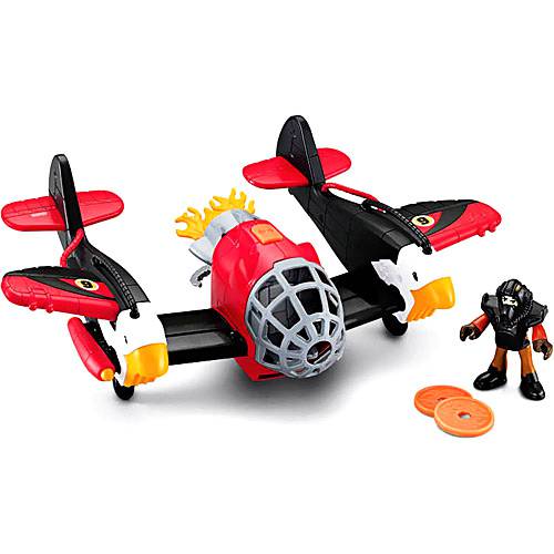 Imaginext Super Aviões Sky Racer - Águia Vermelho - Mattel