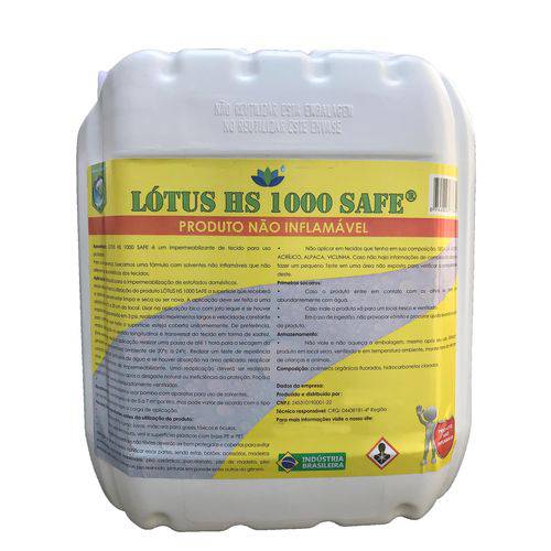 Impermeabilizante Tecido Sofa e Estofados Lotus HS Safe 5Lts