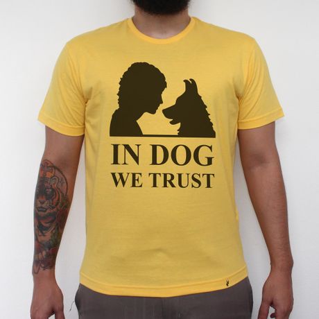 In Dog We Trust - Camiseta Clássica Masculina