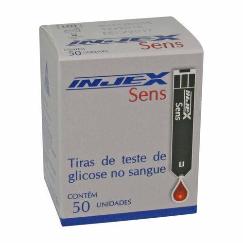Injex Tiras Reagentes P/ Medição de Glicose C/50