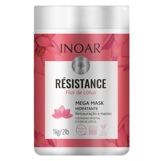 Inoar Résistance Flor de Lótus - Máscara de Tratamento 1kg