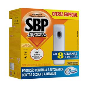 Inseticida SBP Multi Altomático Aparelho + Refresco Citronela 250ml