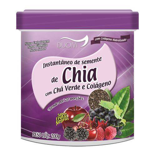 Instantâneo de Chia, Chá Verde e Colágeno 200g