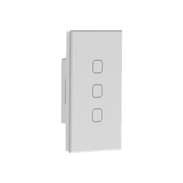 Interruptor Touch 3 Cenário/ 3 Canais Tholz Branco - Automação Residencial