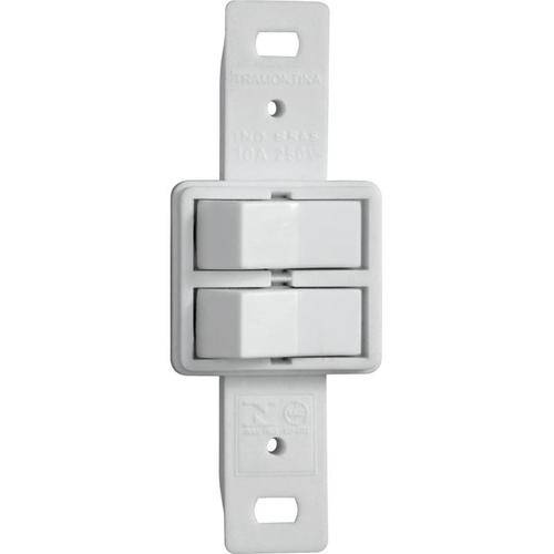 2 Interruptores Simples 10a Branco - Lux - Tramontina