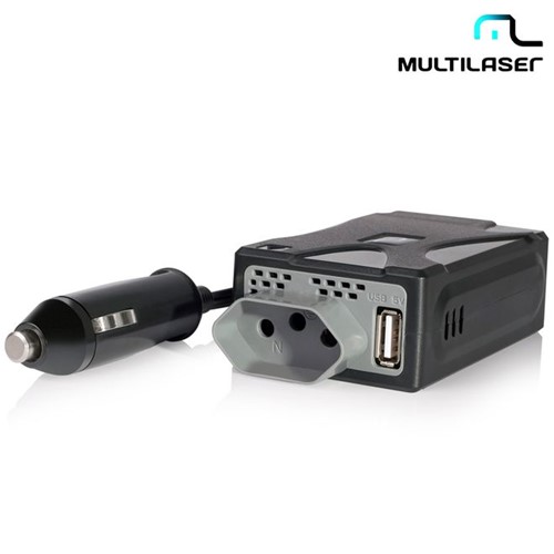 Inversor de Potência Automotivo 150W 127V, USB 5V AU900 - Multilaser
