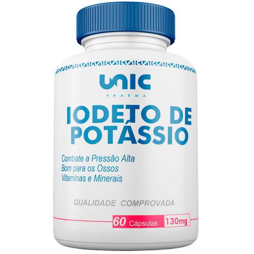 Iodeto de Potássio 130mg 60 Cáps Unicpharma