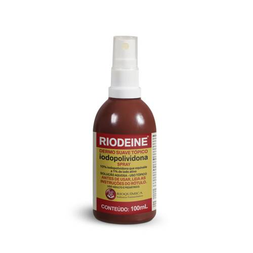Iodopovidona Riodeine Spray com 100 Ml