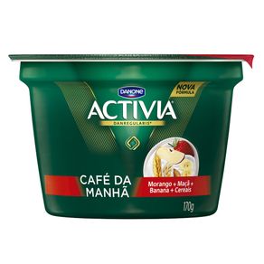 Iogurte Café da Manhã Sabor Morango, Banana e Maçã Activia 170g