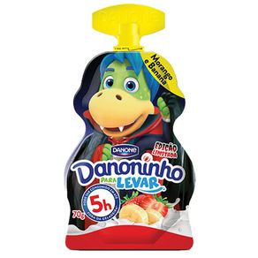 Iogurte Danoninho para Levar Sabor Morango e Banana Danone 70g