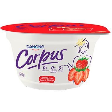 Iogurte de Polpa Sabor Morango e Baunilha Corpus Danone 120g