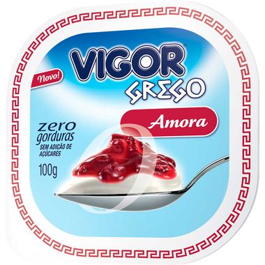 Iogurte Grego Amora Zero Vigor 100g